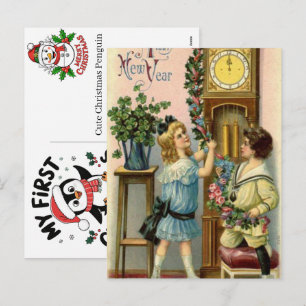 Tarjetas de Navidad Lang Coll Festivo Saludo Navid