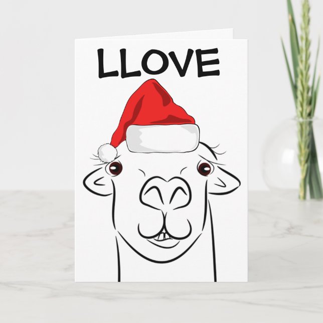 TARJETAS DE NAVIDAD LLAMA TE QUIERO (Anverso)