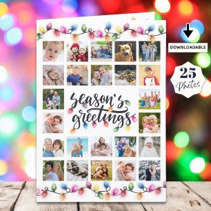 Tarjetas de Navidad Luces Felices Fiestas 26 Fotos