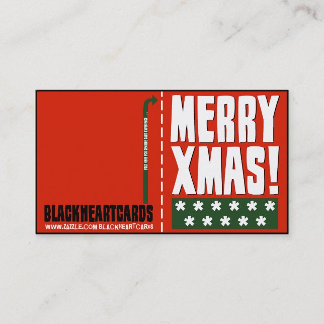 Tarjetas de Navidad minúsculas (Anverso)