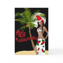 Tarjetas de Navidad modelas de Wahine Mele