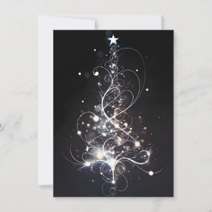 Tarjetas de Navidad Negras Únicas