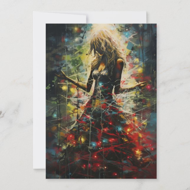 Tarjetas de Navidad oscuras extrañas inusuales (Anverso)