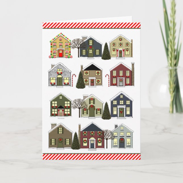 Tarjetas de Navidad para agentes inmobiliarios (Anverso)