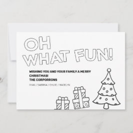 Tarjetas de Navidad para colorear con fotos