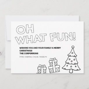 Tarjetas de Navidad para colorear con fotos