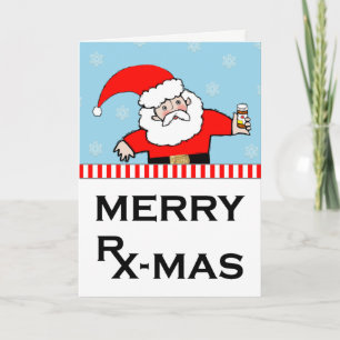 Tarjetas de Navidad para farmacéuticos de farmacia