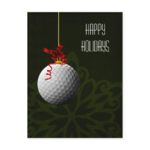 Tarjetas de Navidad para golfistas