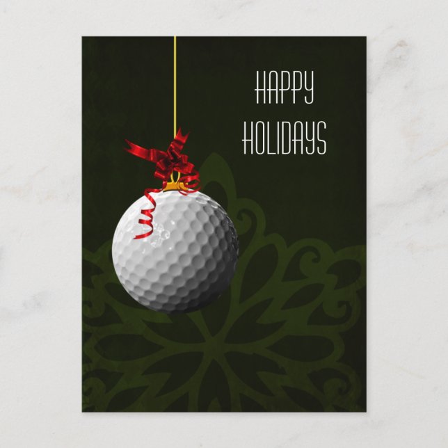 Tarjetas de Navidad para golfistas (Anverso)