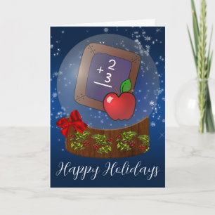 tarjetas de Navidad para maestros de escuela