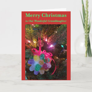 Tarjetas de Navidad para Nieta de Candy Drops