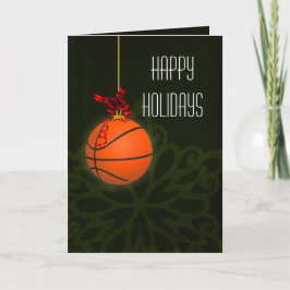 Tarjetas de Navidad para un jugador de baloncesto