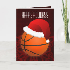 Tarjetas de Navidad para un jugador de baloncesto