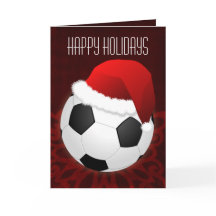 Tarjetas de Navidad para un jugador de fútbol