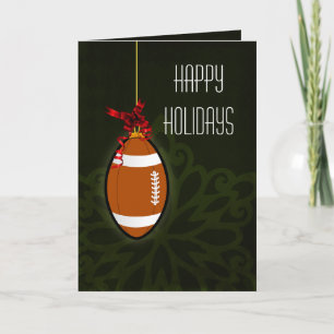 tarjetas de Navidad para un jugador de fútbol