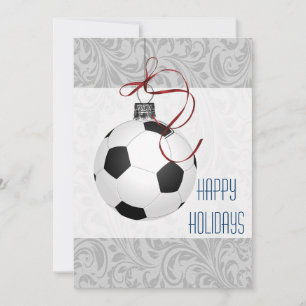 Tarjetas de Navidad para un jugador de fútbol