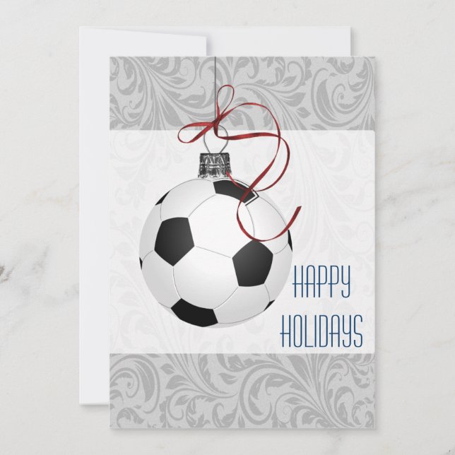 Tarjetas de Navidad para un jugador de fútbol (Anverso)