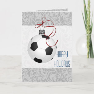 Tarjetas de Navidad para un jugador de fútbol