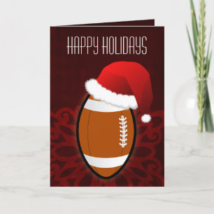 tarjetas de Navidad para un jugador de fútbol