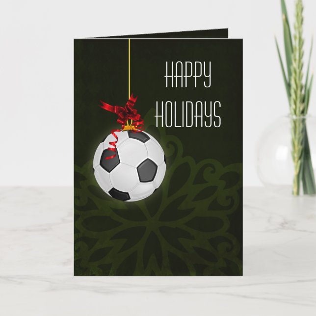 Tarjetas de Navidad para un jugador de fútbol (Anverso)