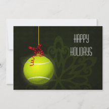 tarjetas de Navidad para un jugador de tenis