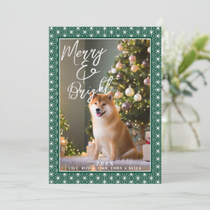 Tarjetas de Navidad Patrón japonés de kimono ASA