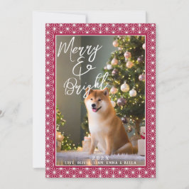 Tarjetas de Navidad | Patrón japonés de kimono ASA