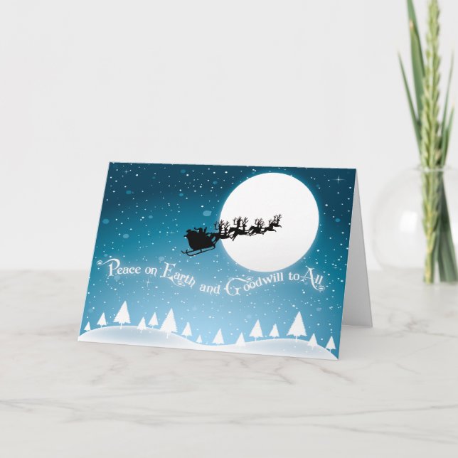 Tarjetas de Navidad Peace on Earth (Anverso)
