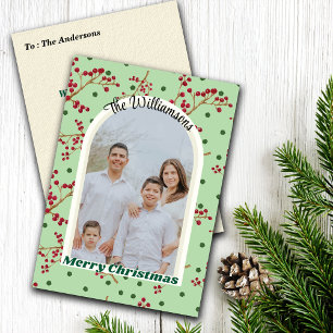 Tarjetas de Navidad personalizadas con foto de mué