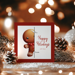 Tarjetas de Navidad Personalizadas de Jengibre par