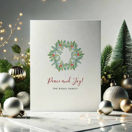 Tarjetas de Navidad Personalizadas Sin Foto