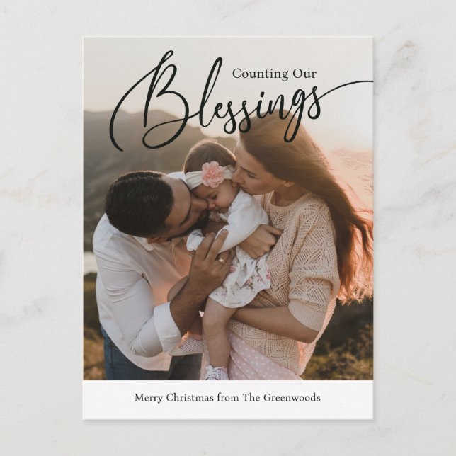 Tarjetas de Navidad Religiosas Con Bendiciones Con (Anverso)