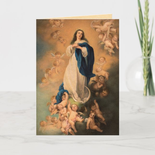 Tarjetas de Navidad religiosas del vintage (Anverso)