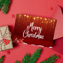 Tarjetas de navidad - Saludo navideño moderno