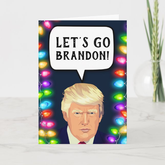 TARJETAS DE NAVIDAD TRUMP ¡VAMOS BRANDON! (Anverso)