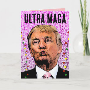 TARJETAS DE NAVIDAD ULTRA MAGA TRUMP BRILLANTES BE