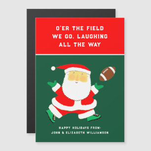 Tarjetas de Navidad únicas de fútbol para las fies