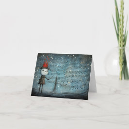Tarjetas de Navidad únicas dibujadas a mano