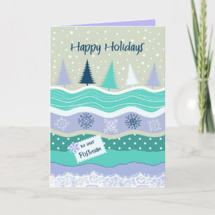 Tarjetas de Navidad y Copos de Nieve para el Carte