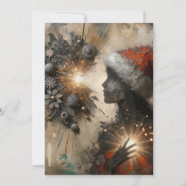 Tarjetas de Navidades abstractas únicas