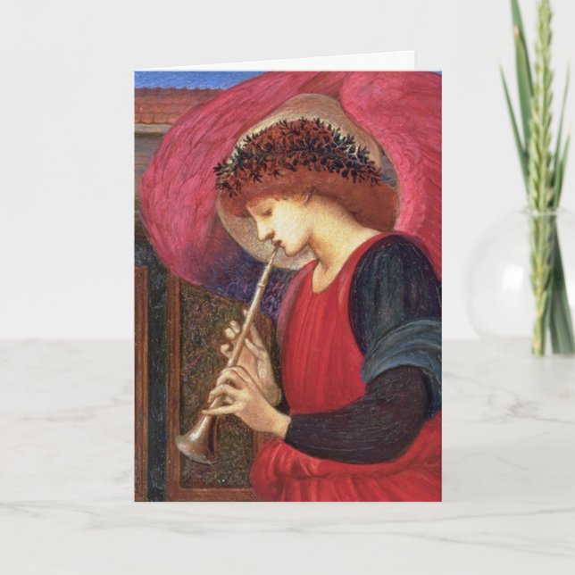 Tarjetas de Navidades Angel - Burne-Jones - Bella  (Anverso)