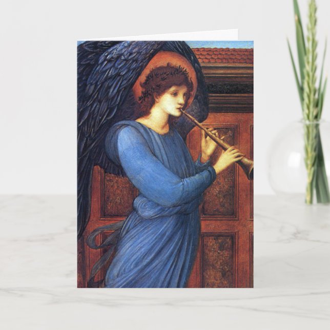 Tarjetas de Navidades Angel - Burne-Jones - Bella  (Anverso)