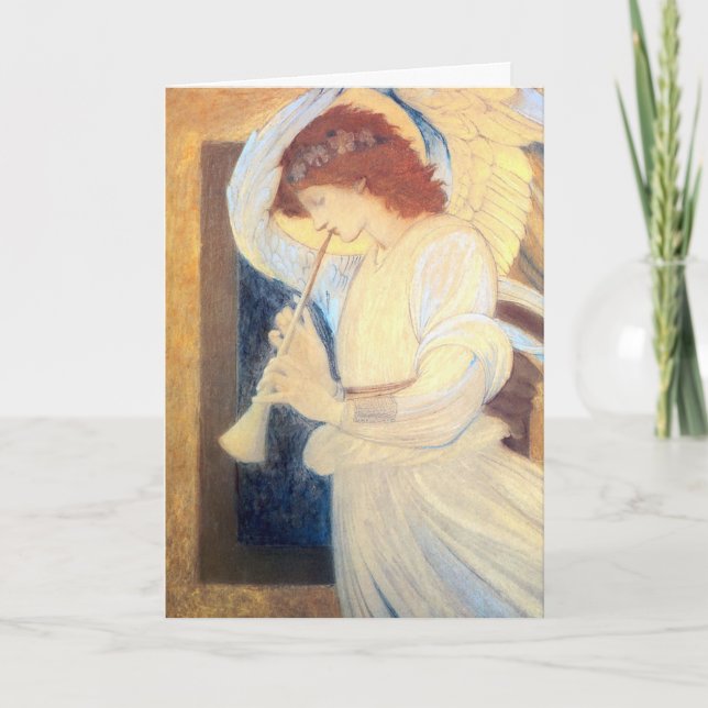 Tarjetas de Navidades Angel - Edward Burne-Jones (Anverso)