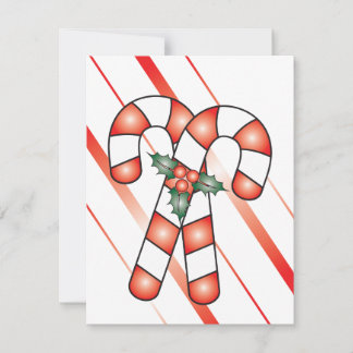 Tarjetas de Navidades Candy Cane