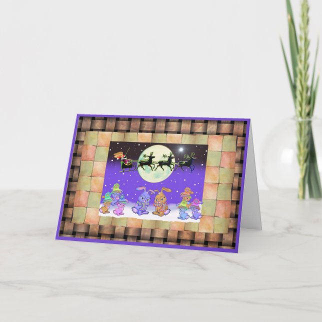 Tarjetas de Navidades Conejo Conejo Conejo Conejo  (Anverso)