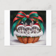 Tarjetas de Navidades Conejo Conejo Conejo Conejo 