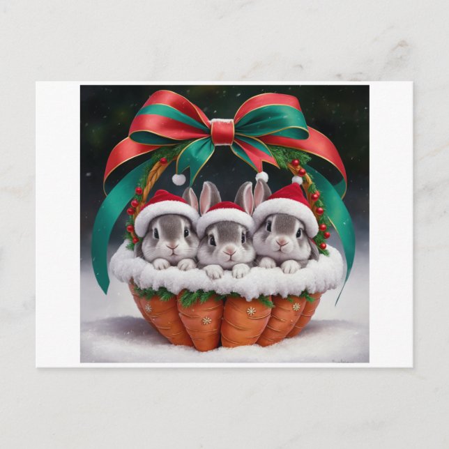 Tarjetas de Navidades Conejo Conejo Conejo Conejo  (Anverso)