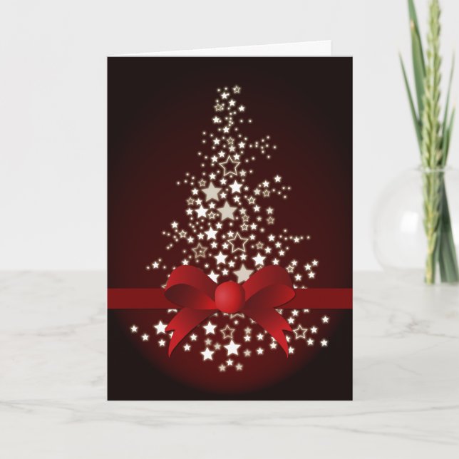 Tarjetas de Navidades corporativos de árbol de Nav (Anverso)