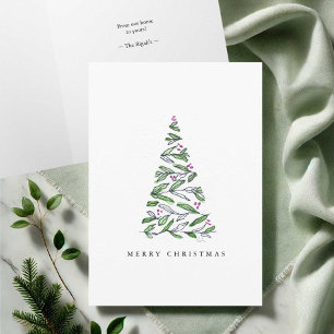 Tarjetas de Navidades de acuarela artística