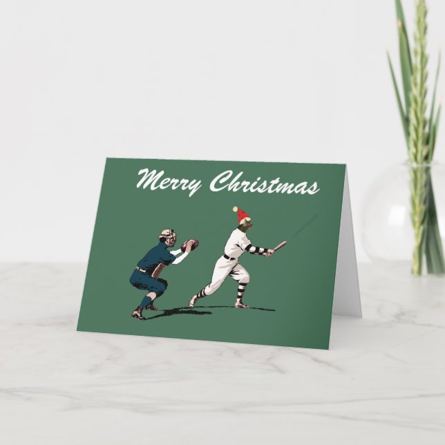 tarjetas de navidades de béisbol (Anverso)